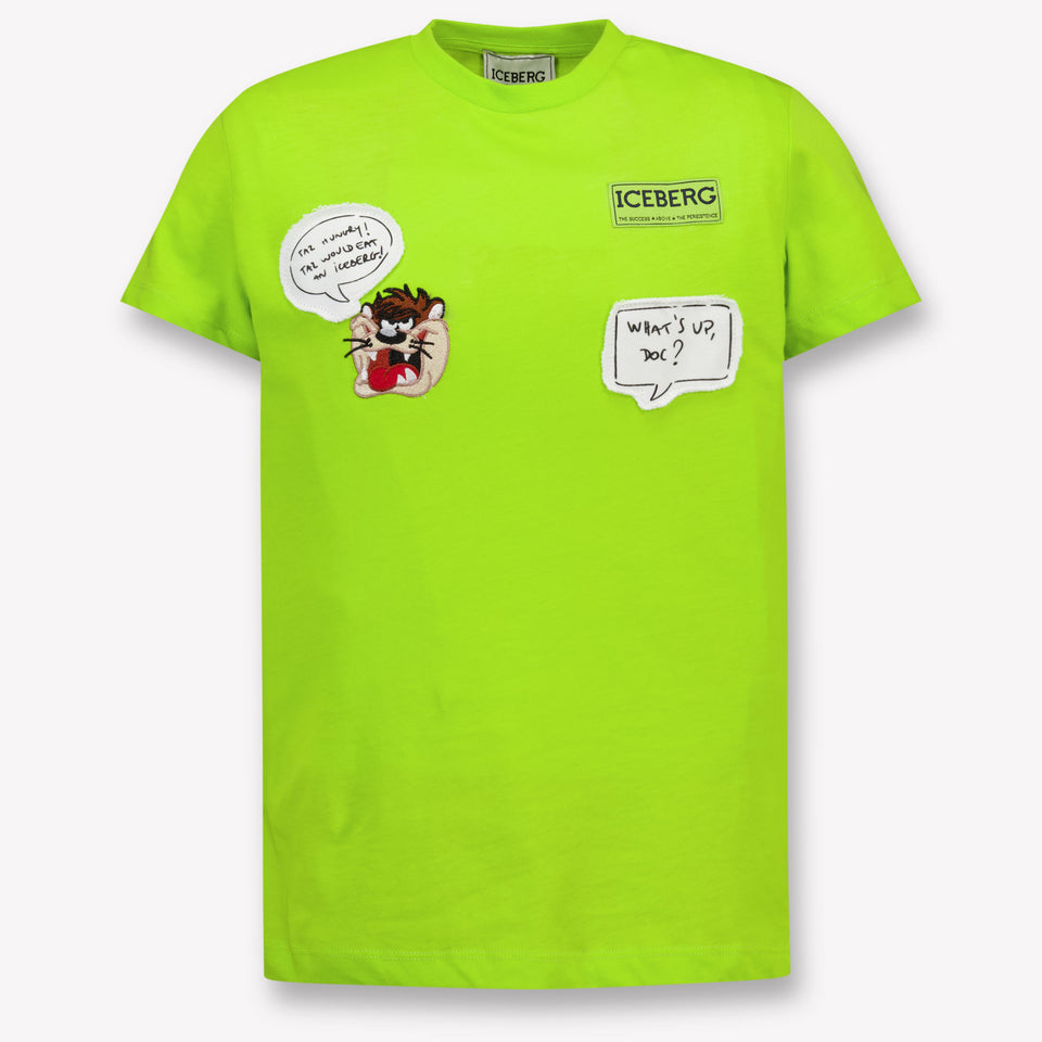 Iceberg Kinder Jongens T-Shirt In Lime