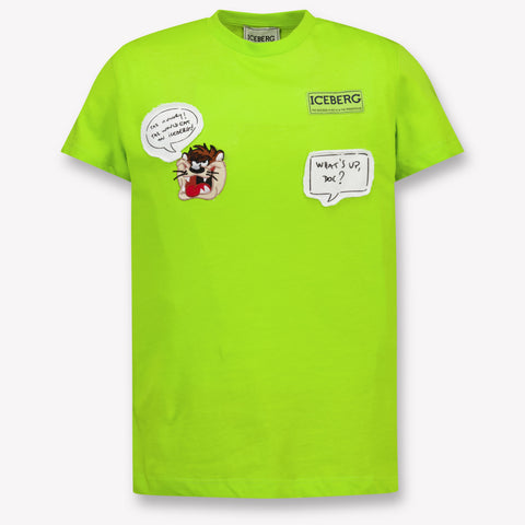 Iceberg Kids Boys T-Shirt In Lime