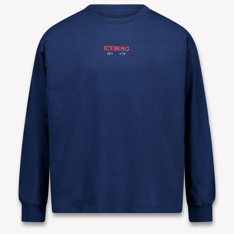 Iceberg Kinder Jongens T-Shirt In Navy