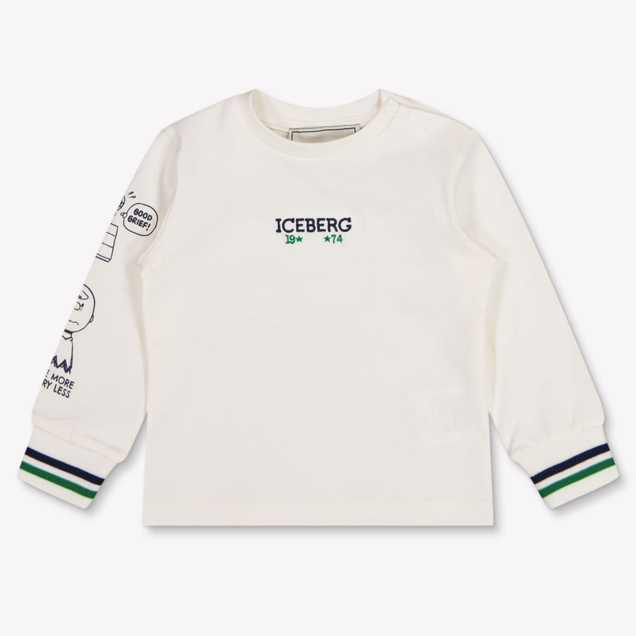 Iceberg Baby Boys T-Shirt In OffWhite