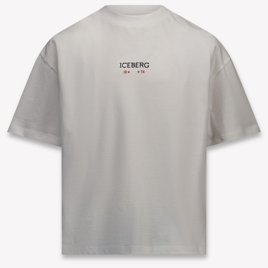 Iceberg Kinder Jongens T-Shirt In Wit