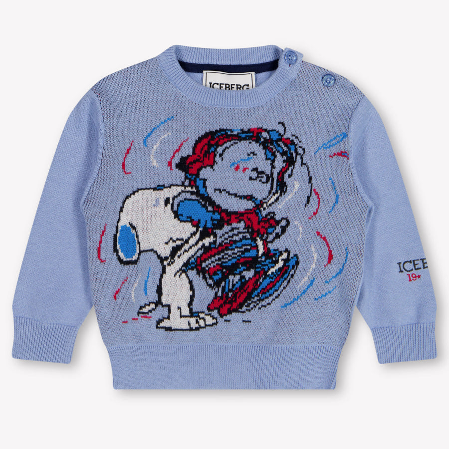 Iceberg Baby Boys Sweater In Light Blue