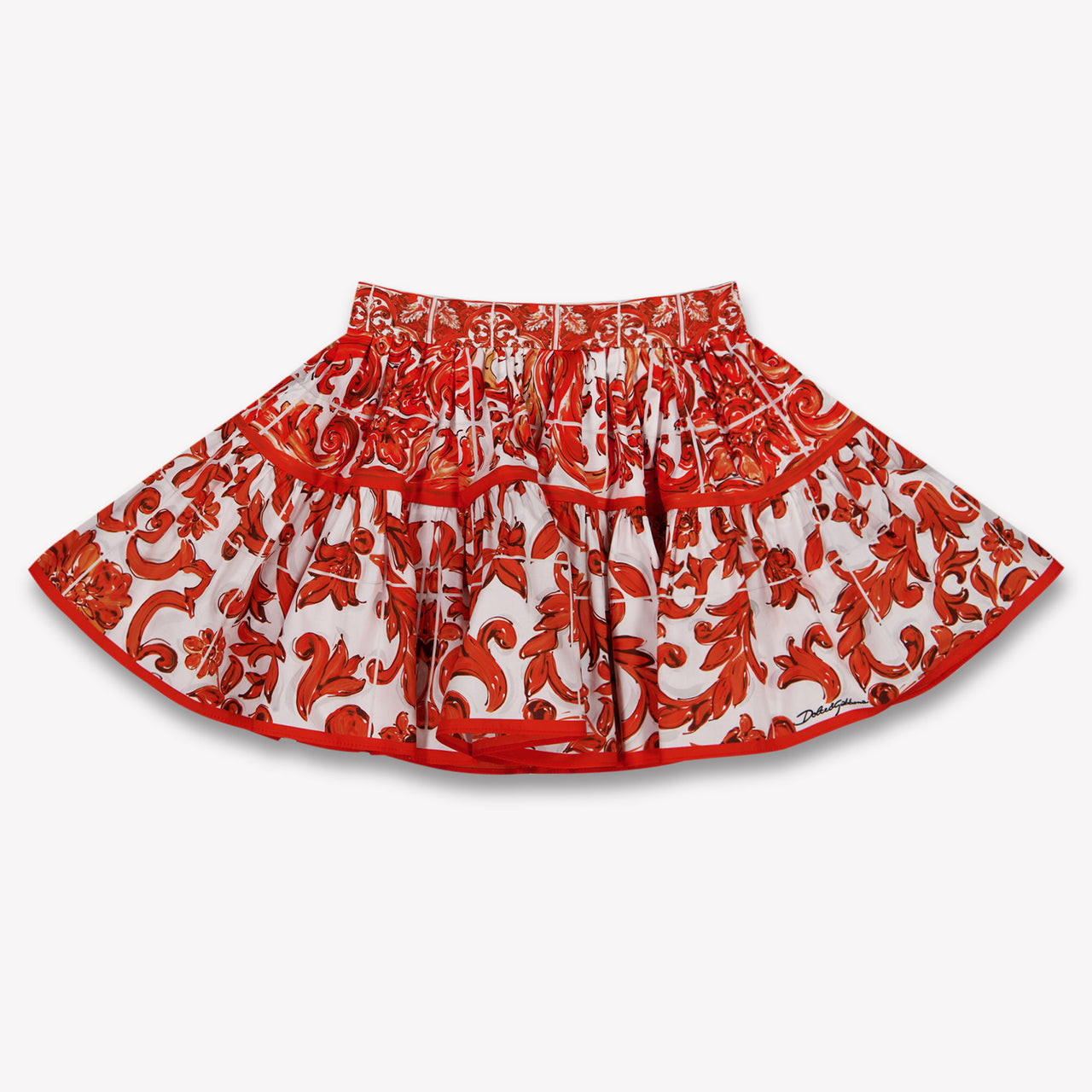 Dolce & Gabbana Baby Girls Skirt In Orange