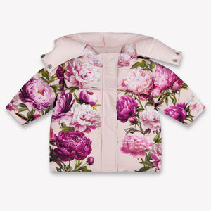 Dolce & Gabbana Baby Meisjes Winterjas In Roze