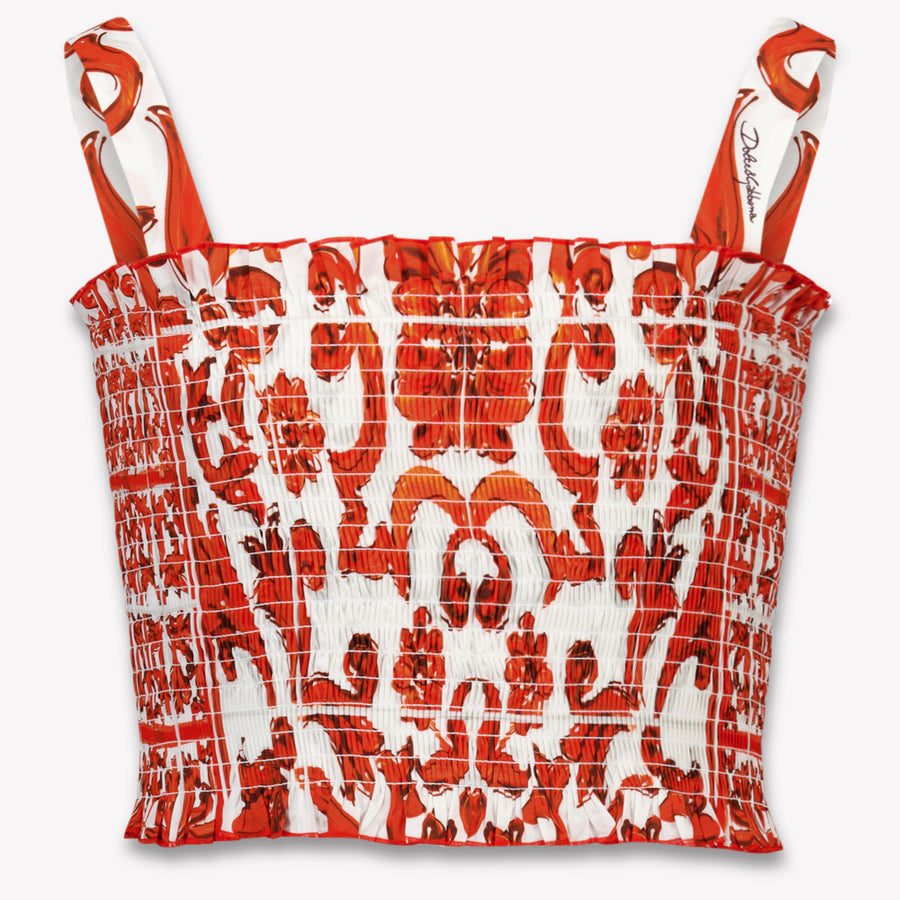 Dolce & Gabbana Kids Girls T-Shirt In Orange