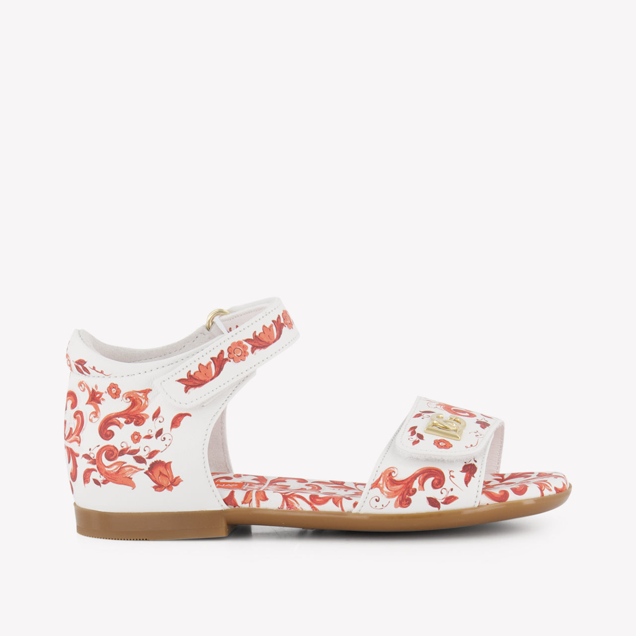 Dolce & Gabbana Girls Sandals In Orange
