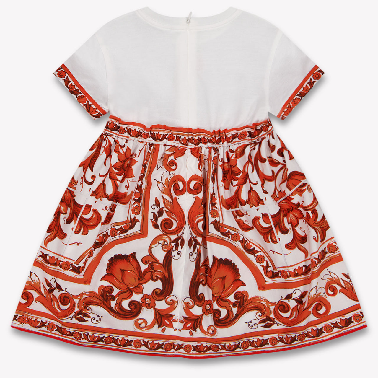 Dolce & Gabbana Baby Meisjes Jurk In Oranje