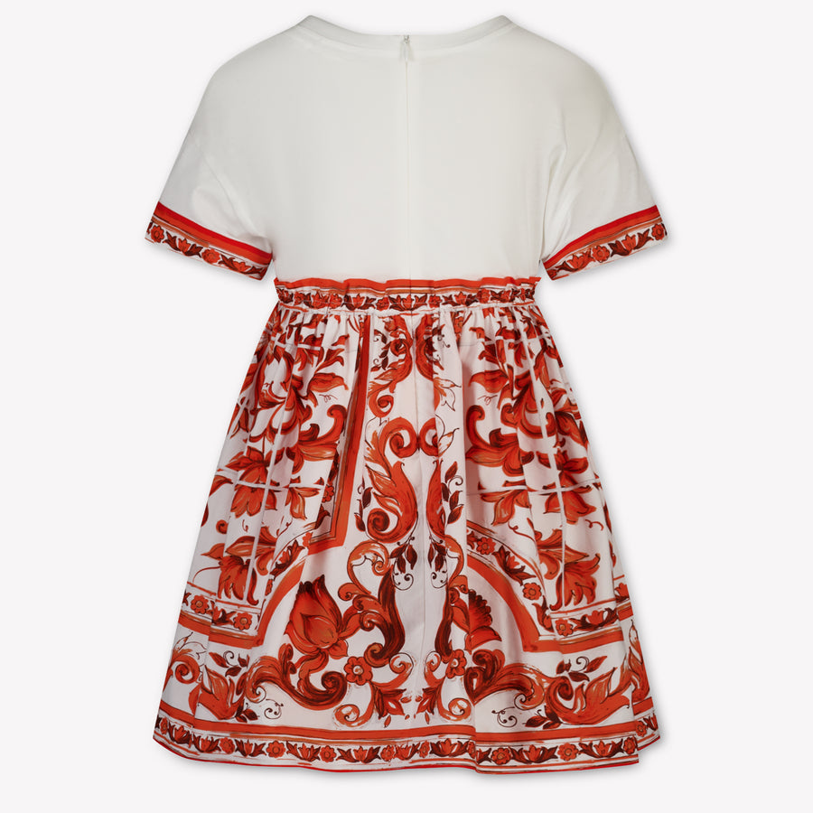 Dolce & Gabbana Kinder Meisjes Jurk In Oranje