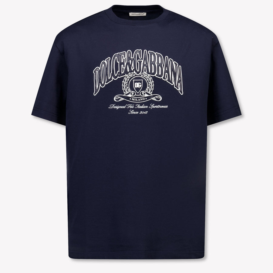 Dolce & Gabbana Kinder Jongens T-Shirt In Navy