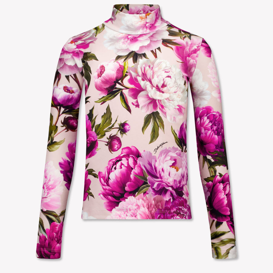 Dolce & Gabbana Kids Girls T-Shirt In Pink