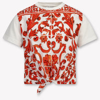 Dolce & Gabbana Kids Girls T-Shirt In Orange