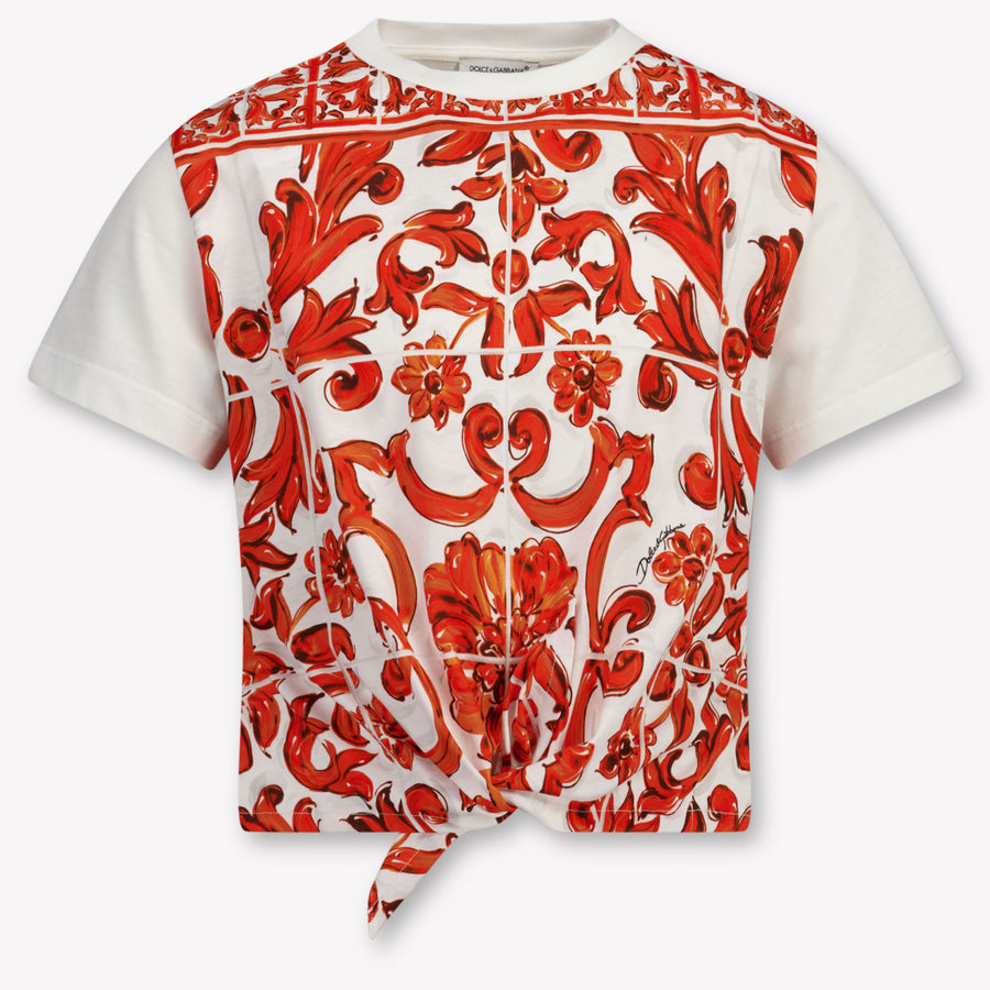 Dolce & Gabbana Kids Girls T-Shirt In Orange