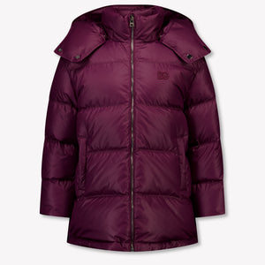 Dolce & Gabbana Kinder Meisjes Winterjas In Bordeaux