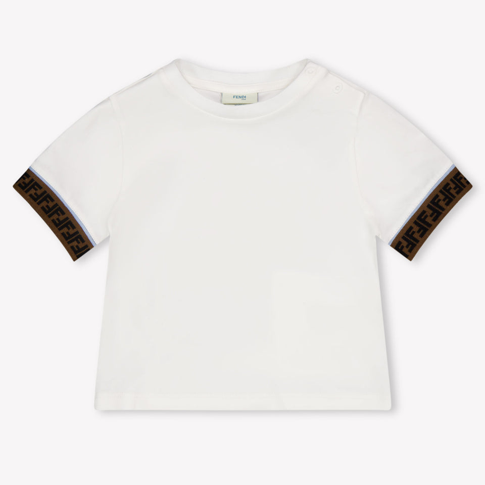 Fendi Baby Unisex T-Shirt In Wit