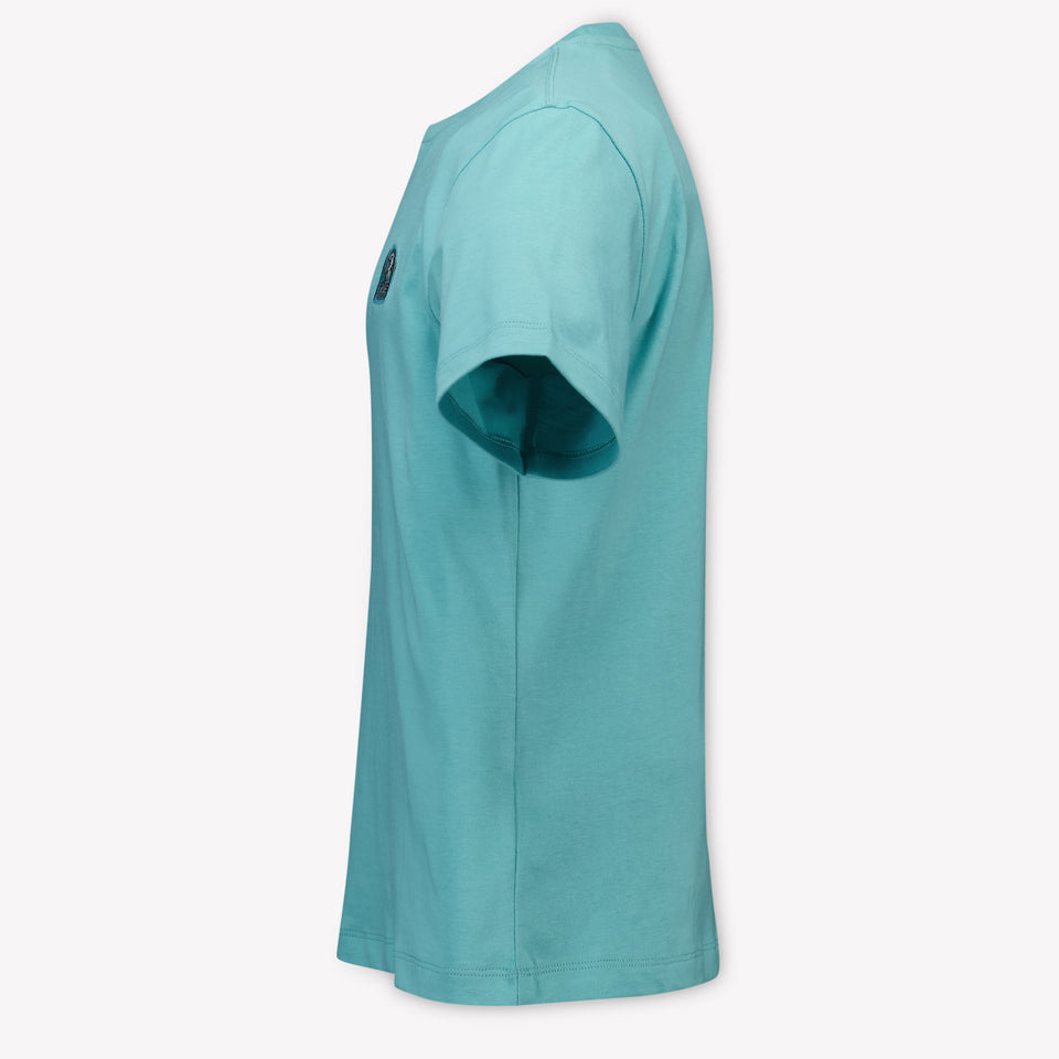 Parajumpers Patch Tee Kids Boys T-Shirt In Mint
