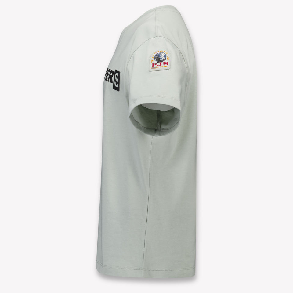 Parajumpers Iseo Tee Kids Boys T-Shirt In Light Gray