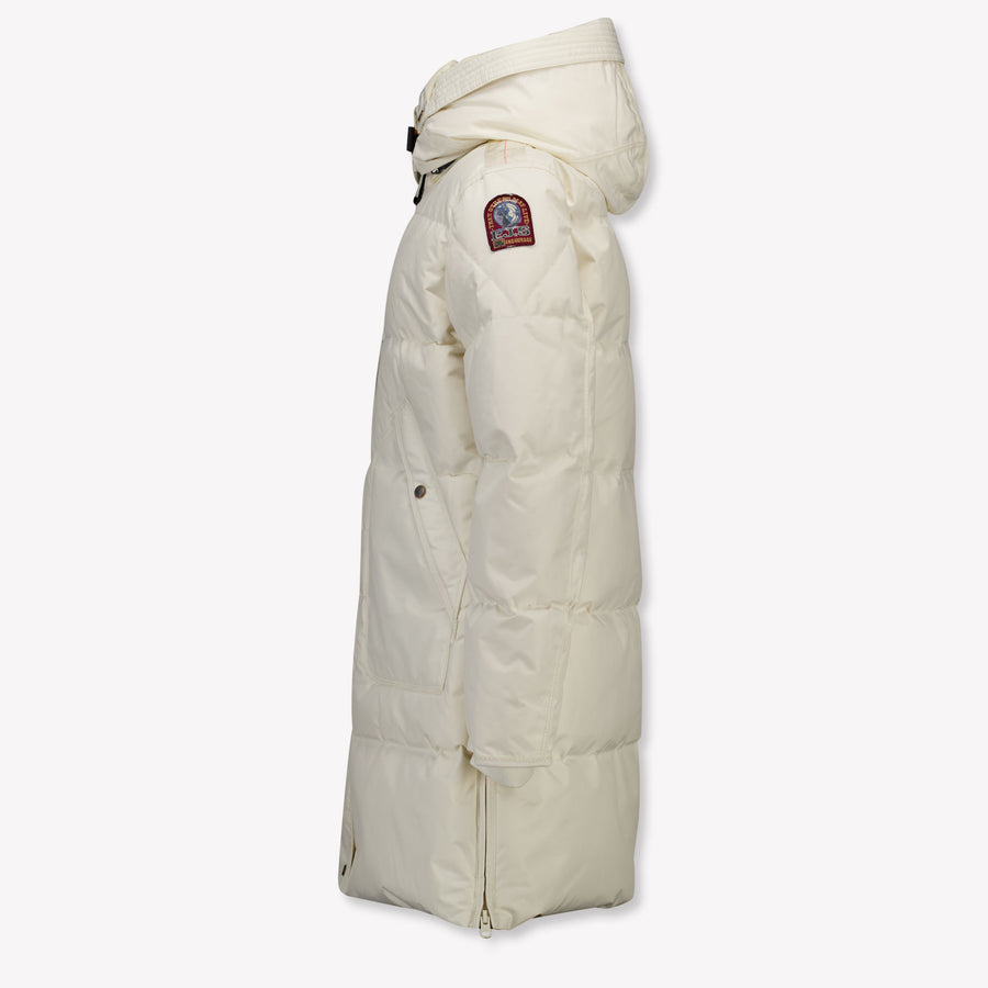 Parajumpers Longbear Kids Girls Jackets In OffWhite
