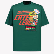Dsquared2 Kinder Jongens T-Shirt In Donker Groen