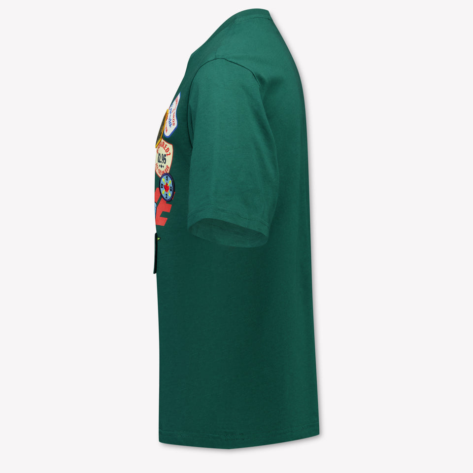Dsquared2 Kinder Jongens T-Shirt In Donker Groen