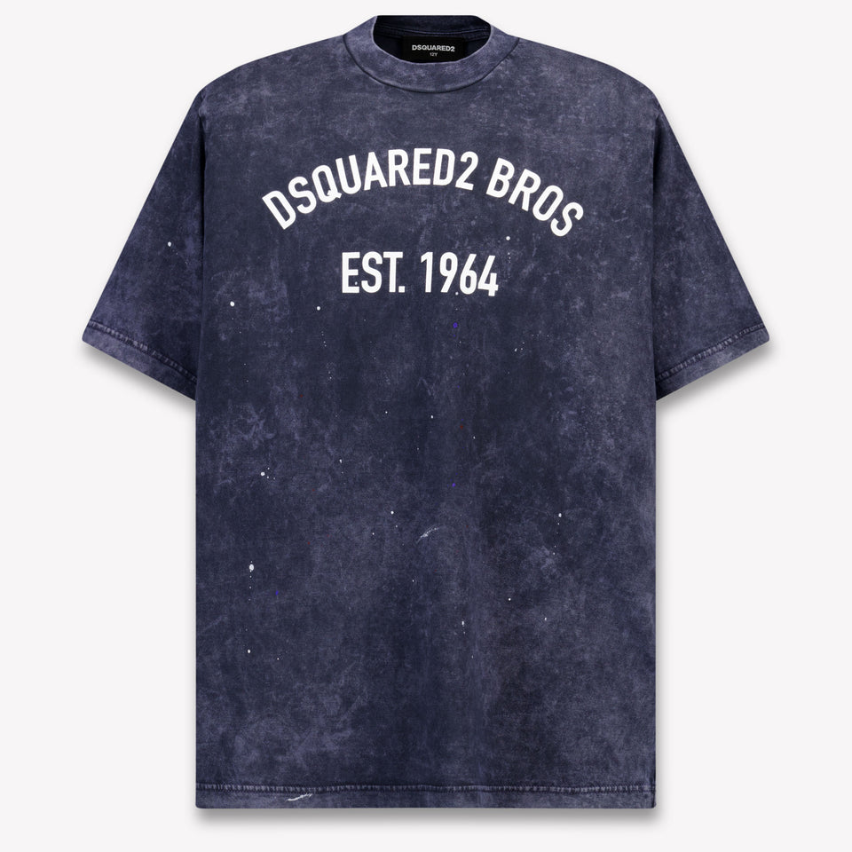 Dsquared2 Kinder Jongens T-Shirt In Donker Blauw