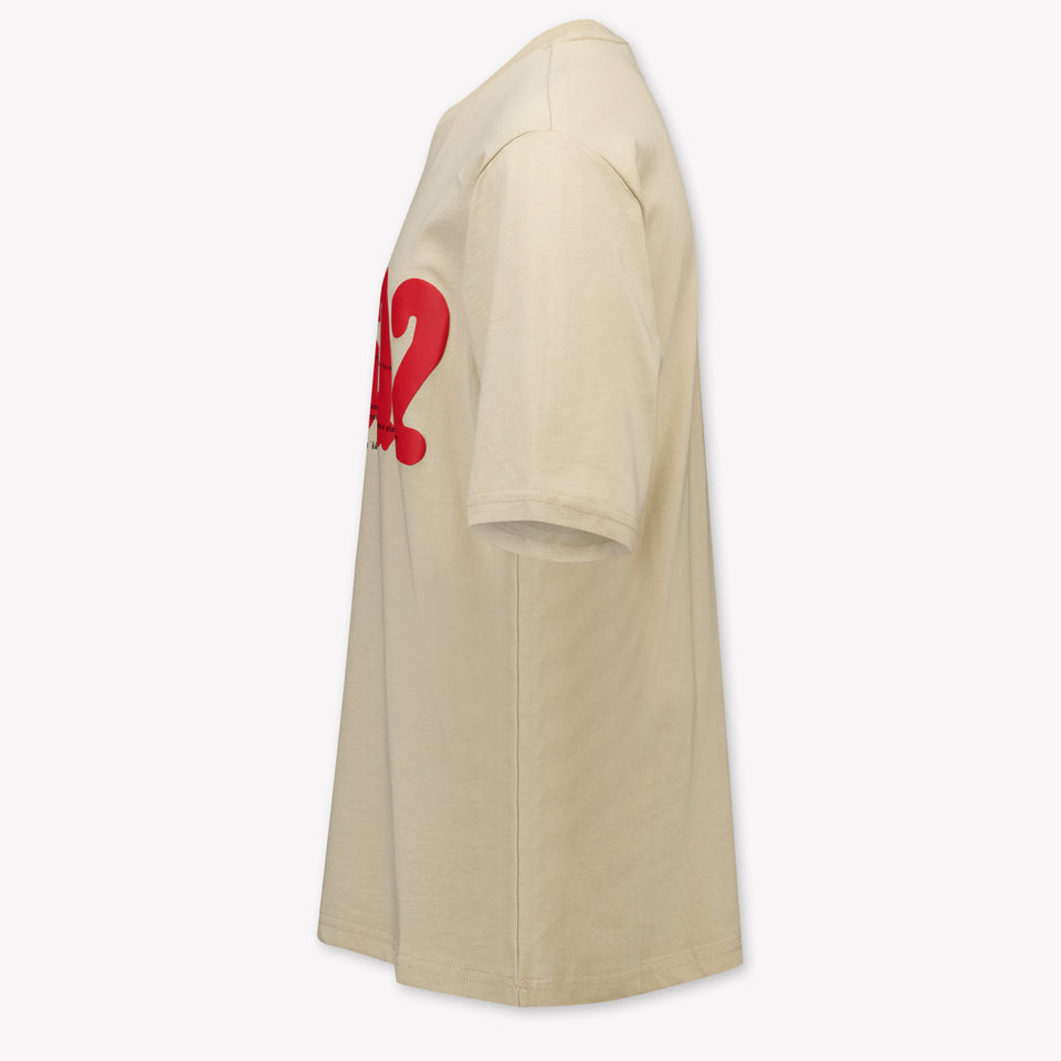 Dsquared2 Kids Boys T-Shirt In Light Beige