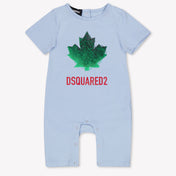 Dsquared2 Baby Boys Playsuit In Light Blue