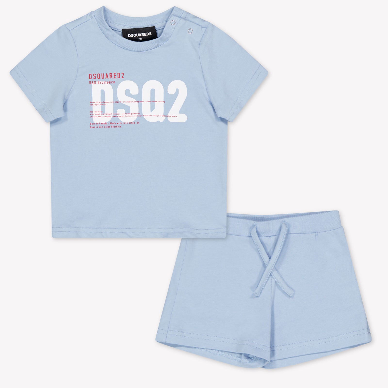 Dsquared2 Baby Boys Set In Light Blue