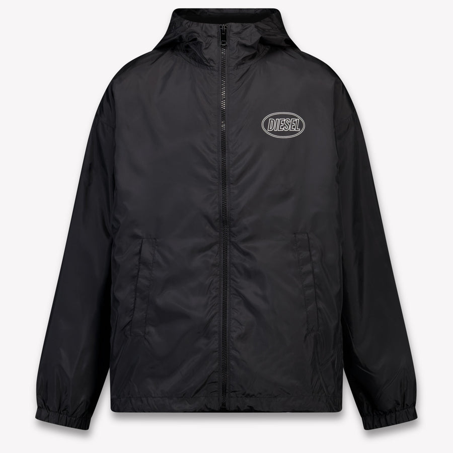Diesel Kids Boys Zomerjas In Black