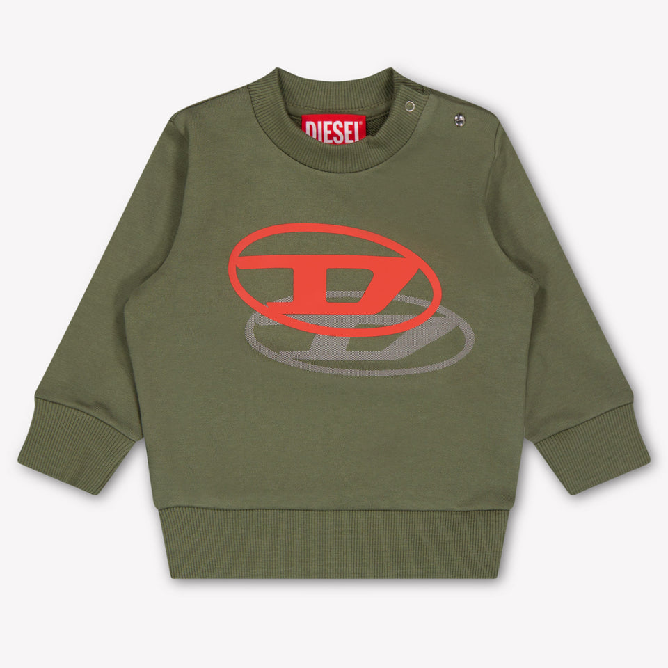 Diesel Baby Boys Sweater In Army