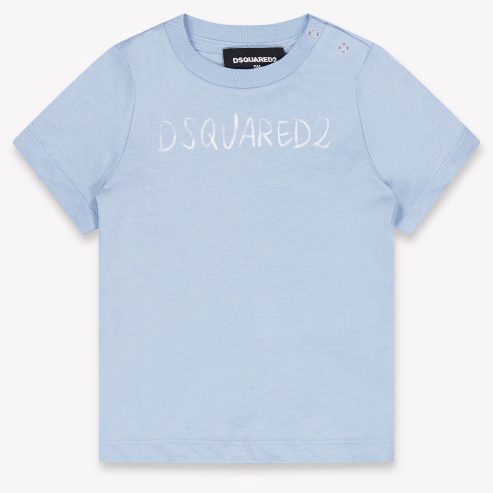 Dsquared2 Baby Jongens T-Shirt In Licht Blauw