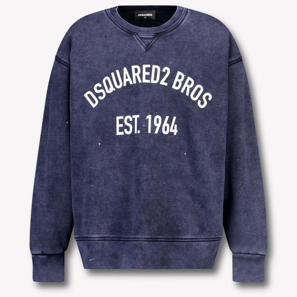 Dsquared2 Kinder Jongens Trui In Donker Blauw