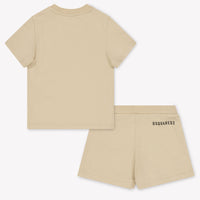 Dsquared2 Baby Boys Set In Light Beige