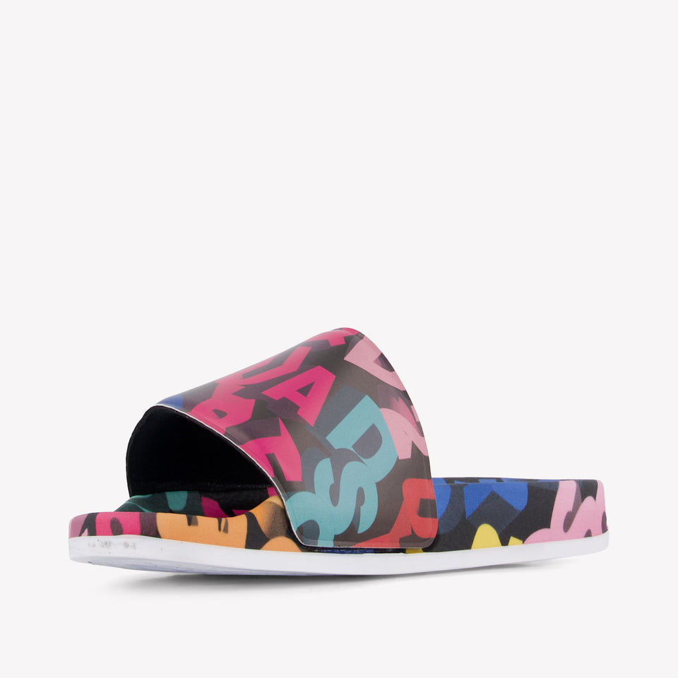 Dsquared2 Unisex Slippers In Zwart