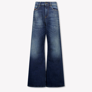 Diesel Kinder Meisjes Jeans In Donker Blauw
