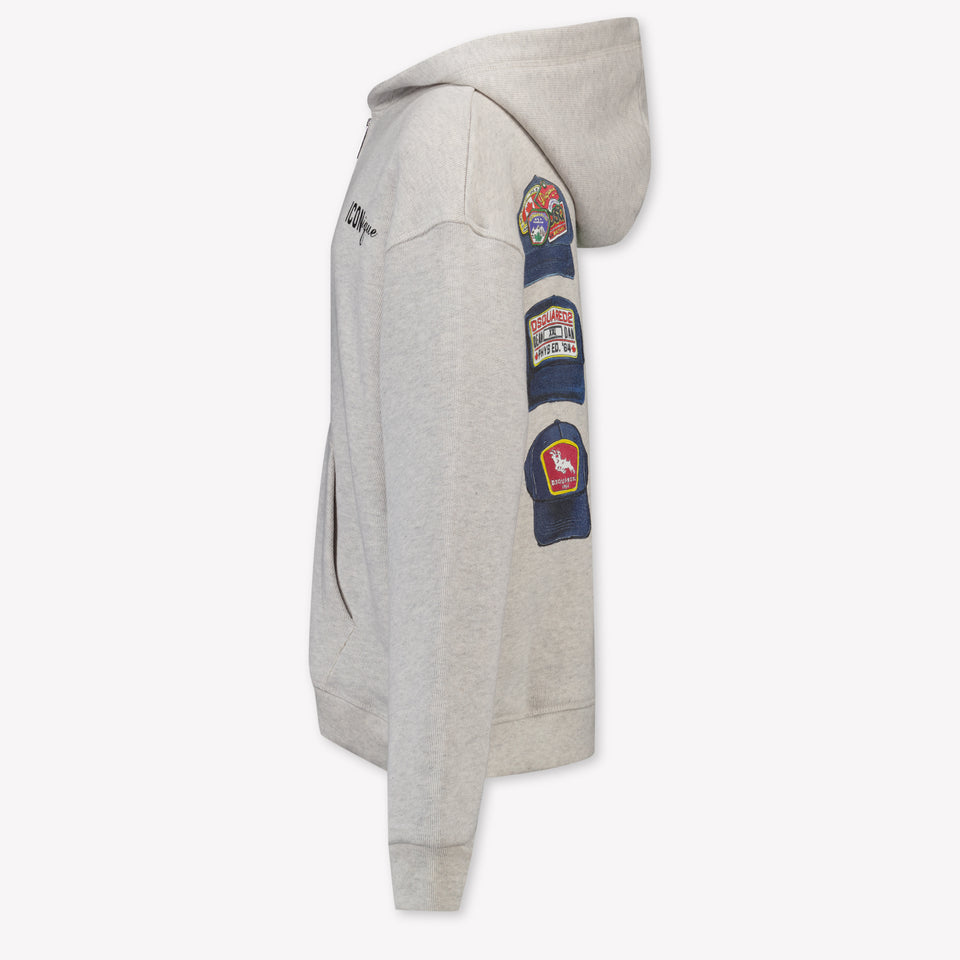 Dsquared2 Kinder Unisex Vest In Licht Grijs