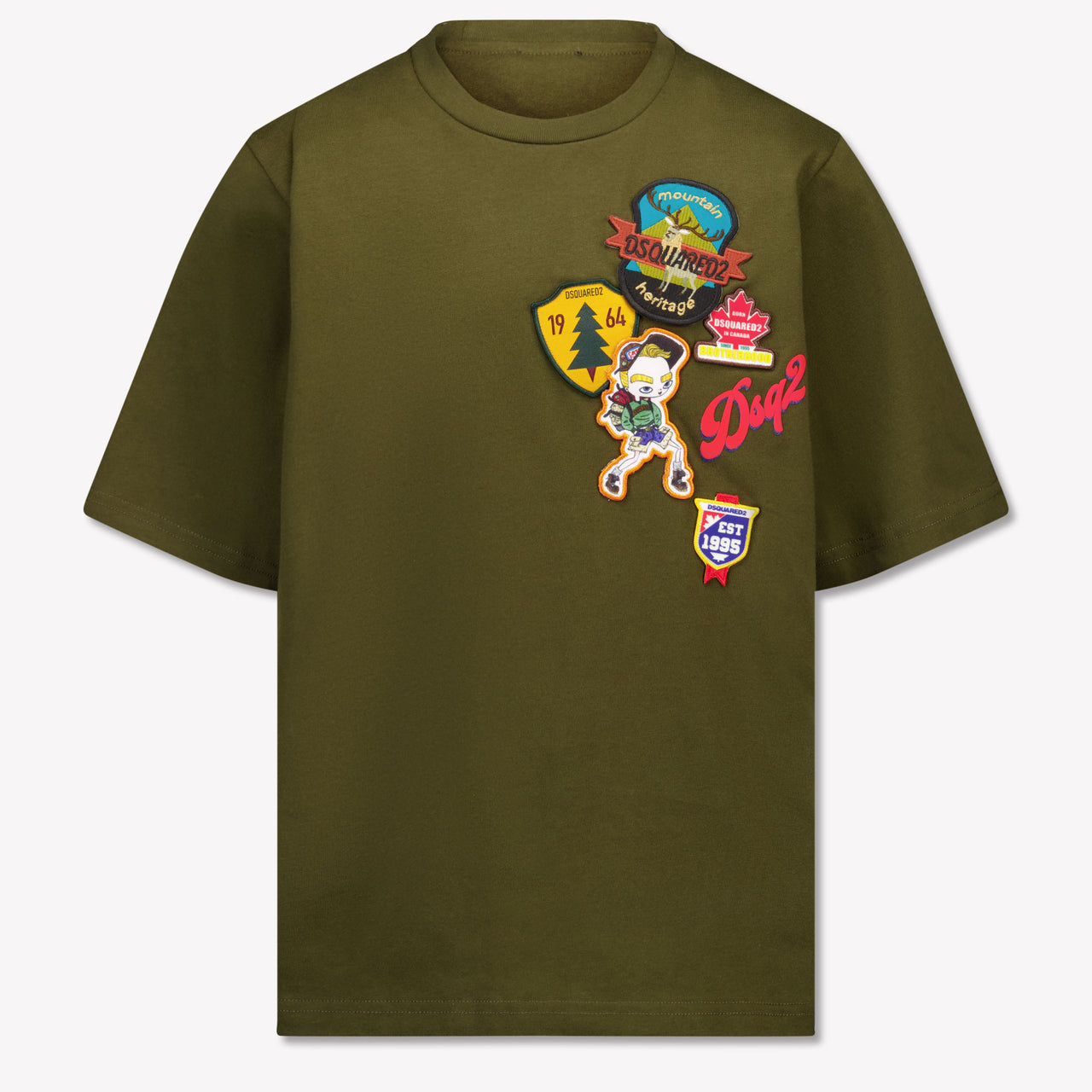 Dsquared2 Kinder Jongens T-Shirt In Army