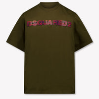 Dsquared2 Kinder Jongens T-Shirt In Army
