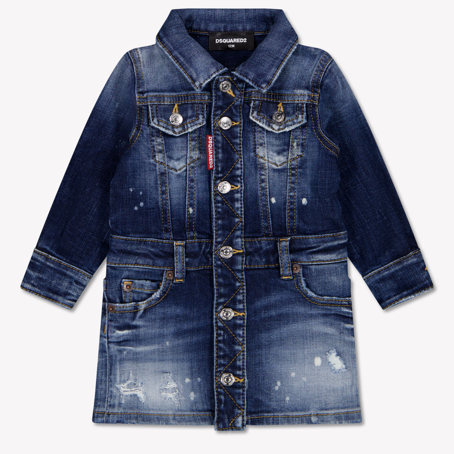 Dsquared2 Baby Meisjes Jurk In Jeans