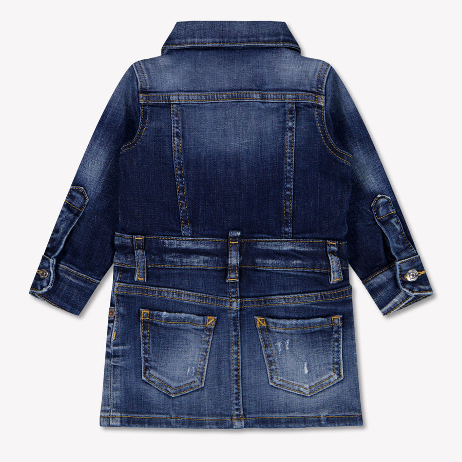 Dsquared2 Baby Meisjes Jurk In Jeans