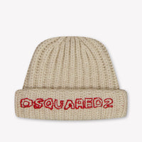 Dsquared2 Baby Jongens Muts In Beige