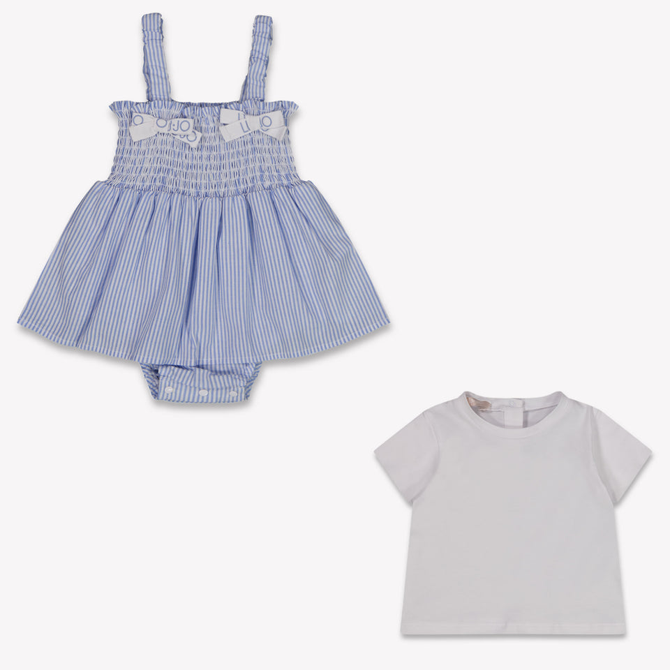 Liu Jo Baby Girls Set In Light Blue