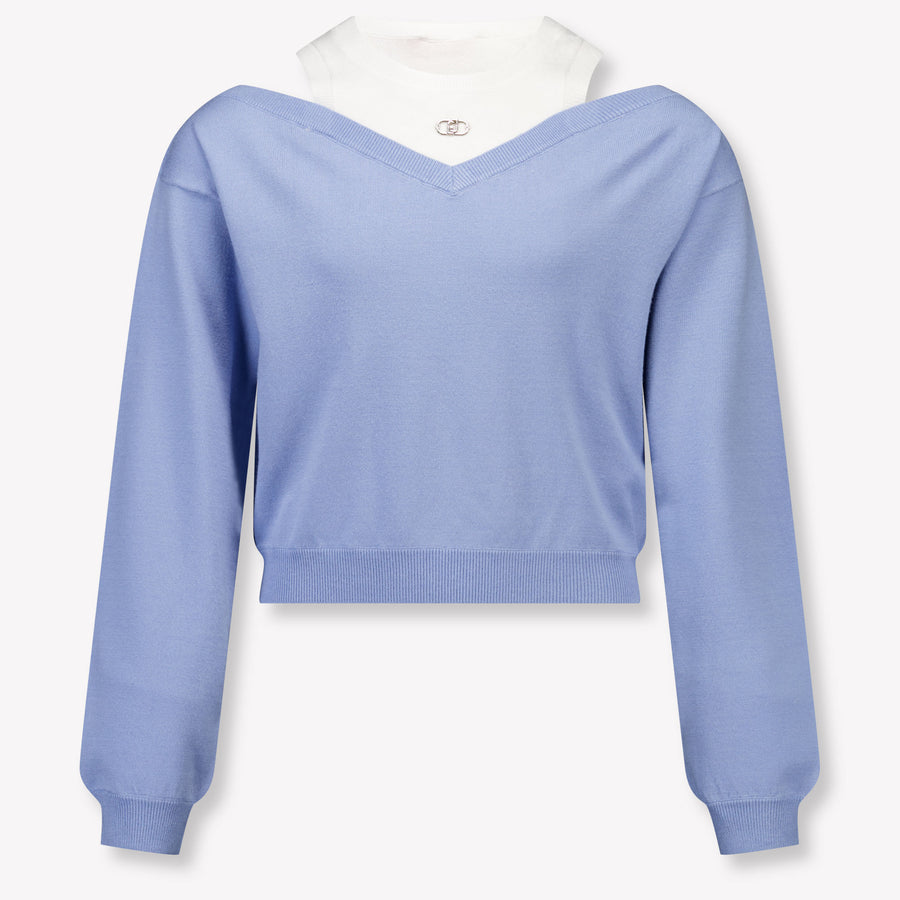 Liu Jo Kinder Meisjes Trui In Licht Blauw