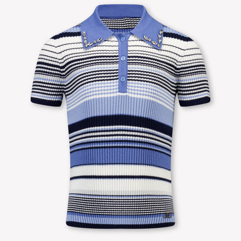 Liu Jo Kids Girls Polo In Light Blue