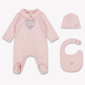 Liu Jo Baby Girls Playsuit In Light Pink