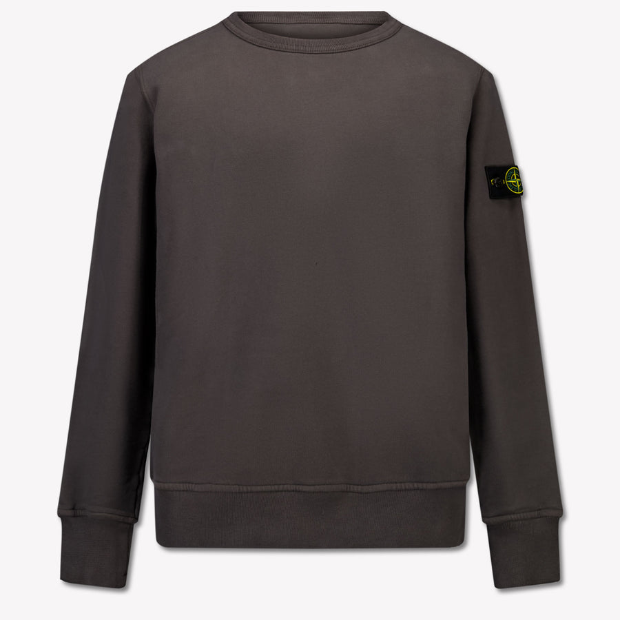 Stone Island Kids Boys Sweater In Anthracite