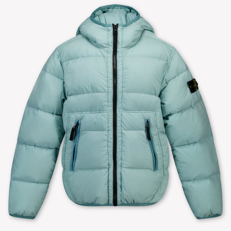 Stone Island Boys Winter Jacket in Light Blue