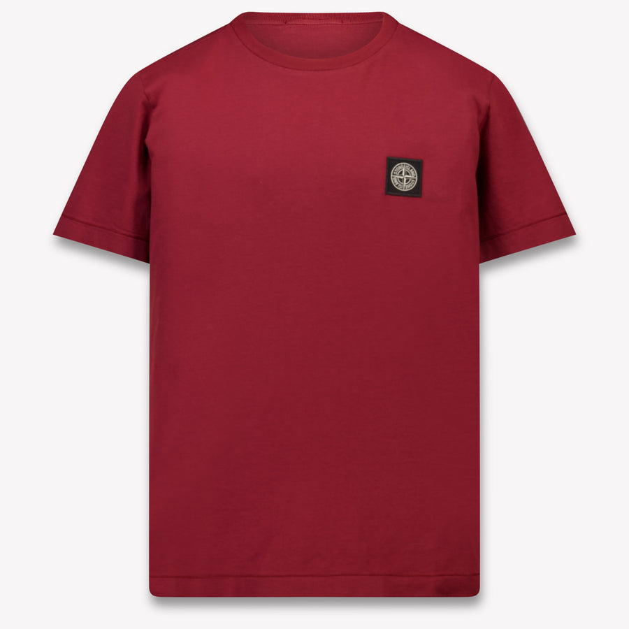 Stone Island Boys T-Shirt in Bordeaux