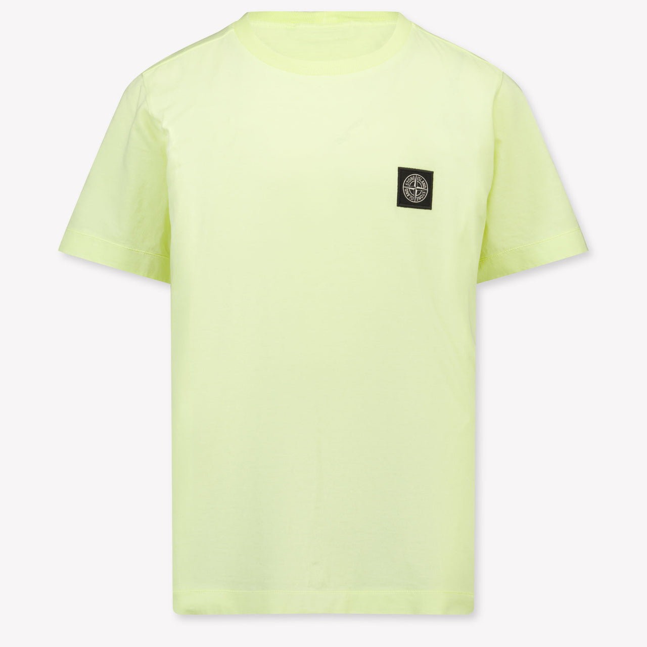 Stone Island Kinder Jongens T-Shirt In Geel