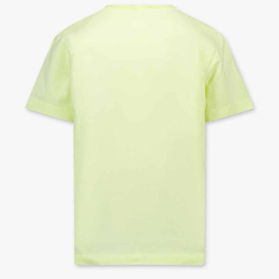 Stone Island Kinder Jongens T-Shirt In Geel