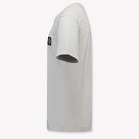 Stone Island Kinder Jongens T-Shirt In Licht Grijs